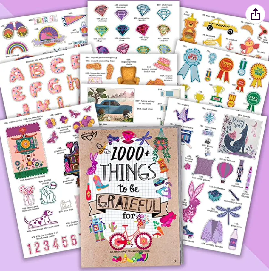 1000  Things to be Grateful for Sticker Book