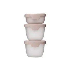 b.box Portable Snack Tubs- Pack of 3- Berry Pink