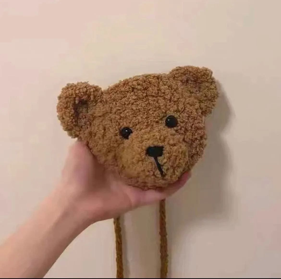 Fuzzy Bear Kids Crossbody bag - Little Girls Teddy Purse Bag