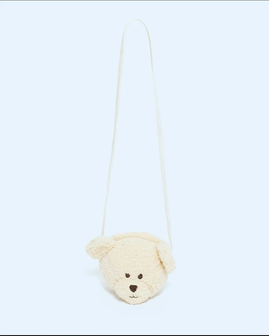 Fuzzy Bear Kids Crossbody bag - Little Girls Teddy Purse Bag