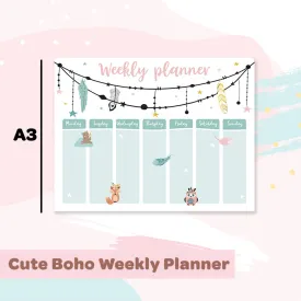 Kids Weekly Planner-Cute Boho