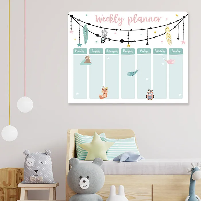 Kids Weekly Planner-Cute Boho