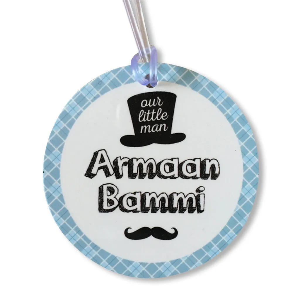 Luggage Tags - Little Man (Round), Set of 2