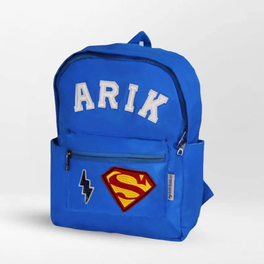 Personalised Kids Backpack- Electric Blue