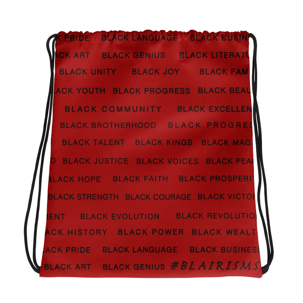 RED Black Magic Drawstring bag