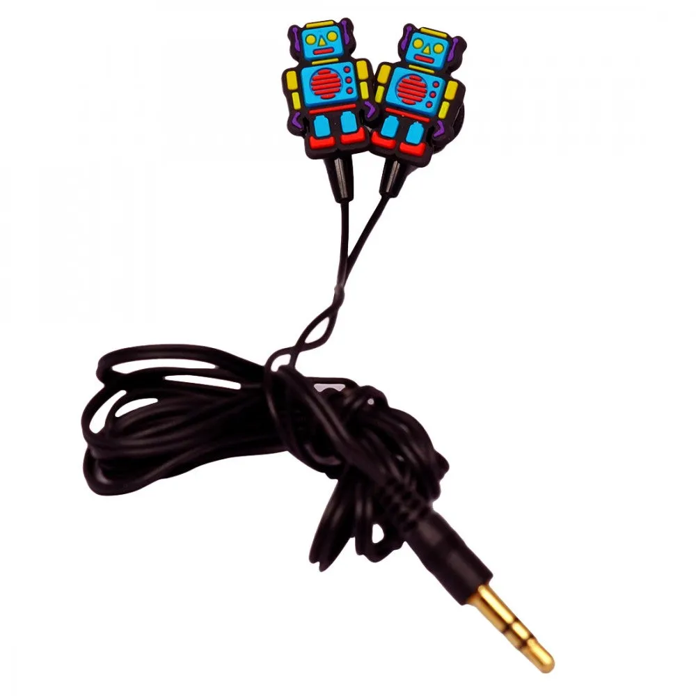 Robot Charm Earbuds
