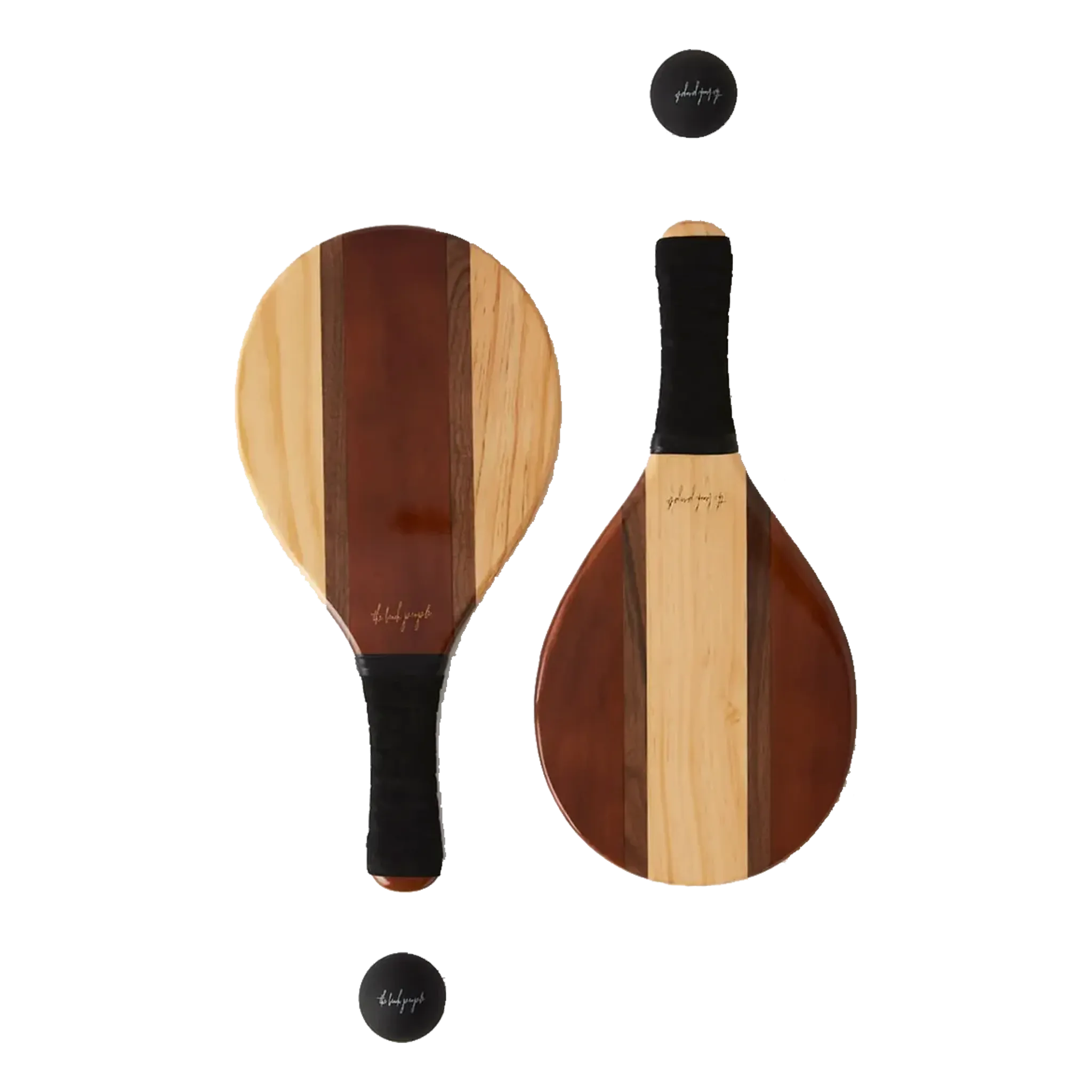 Wooden Paddle Bat & Ball Set